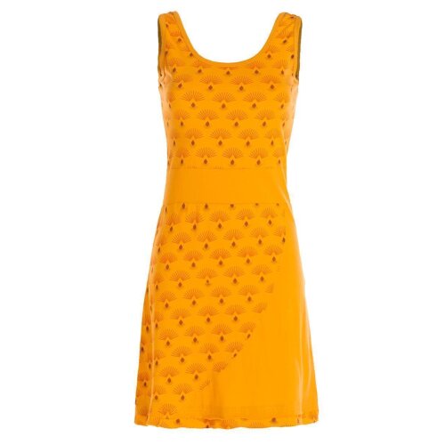 vishes Sommerkleid Lagenlook gelb 36