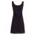 vishes Sommerkleid Lagenlook schwarz 36