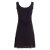 Vishes Sommerkleid Damen Trägerkleid bedruckt Lagendesign Baumwolle schwarz 48-50