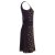 Vishes Sommerkleid Damen Trägerkleid bedruckt Lagendesign Baumwolle schwarz 48-50