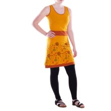 Vishes A-Linien Kleid Damen Baumwolle ärmellos knielang