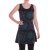 Vishes Damen Mini-Kleid Baumwolle Blumen-Muster A-Linie Rundhalsausschnitt ärmellos Casual schwarz 40