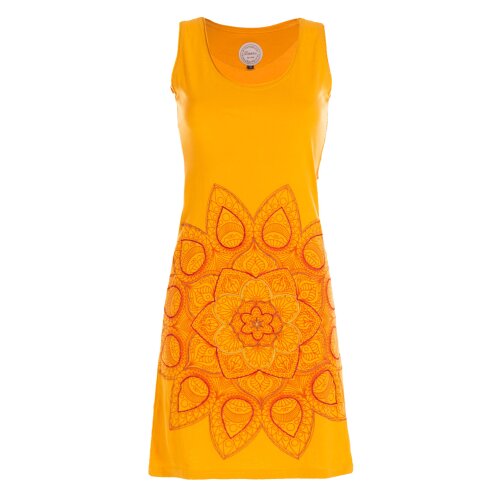 Vishes Ärmelloses Jersey Kleid Baumwolle Mandala Print Sommer