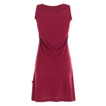 vishes Hippie Kleid Ethno Sommerkleid dunkelrot L