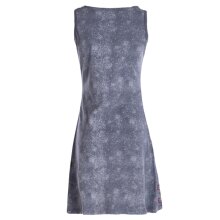 Vishes - Damen Sommerkleid Armlos Mandala-Kleid Tunika-Kleid T-Shirtkleid grau 38