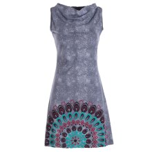 Vishes - Damen Sommerkleid Armlos Mandala-Kleid...