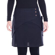 Vishes Damen Mini-Rock Baumwolle A-Linie breiter Bund mit...