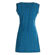 Vishes - Damen Longshirt-Kleid armlos Mini-Kleid Tunika-Kleid T-Shirtkleid türkis 40