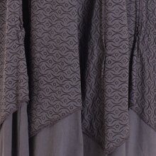 Vishes - Damen Sommer-Kleider längen-verstellbar Spagettiträger-Kleid grau 36