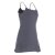 Vishes Mini Trägerkleid Damen Unterkleid Jersey Baumwolle Schlicht grau 36