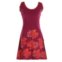 Vishes - Damen Longshirt-Kleid Sommer Mini-Kleid...