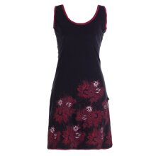 Vishes - Damen Longshirt-Kleid Sommer Mini-Kleid...