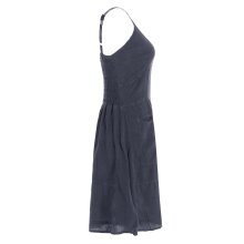 Vishes Kleid Sommerkleid verstellbare Träger grau 36-38