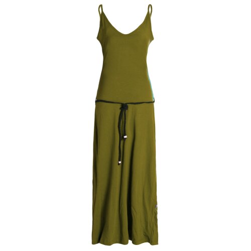 Vishes - Langes Einfaches Damen Träger Sommer-Kleid,Ökologisch nachhaltig olive 40