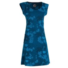 Vishes - Kurzarm Damen Sommer-Kleid Longshirt-Kleid Tunika-Kleid Mini-Kleid türkis 38