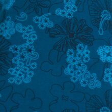 Vishes - Kurzarm Damen Sommer-Kleid Longshirt-Kleid Tunika-Kleid Mini-Kleid türkis 46