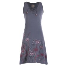 Vishes - armloses Damen Longshirt-Kleid Mini-Kleid...