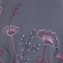 Vishes - armloses Damen Longshirt-Kleid Mini-Kleid Tunika-Kleid T-Shirtkleid grau 36