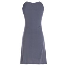 Vishes - armloses Damen Longshirt-Kleid Mini-Kleid Tunika-Kleid T-Shirtkleid grau 36