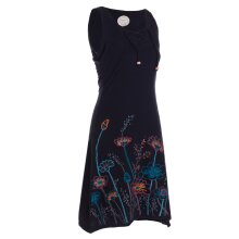 Vishes - armloses Damen Longshirt-Kleid Mini-Kleid Tunika-Kleid T-Shirtkleid schwarz 36