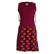 Vishes - Damen Sommerkleid armlos-es Blumen-Kleid...