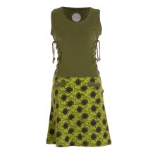 Vishes - Damen Sommerkleid armlos-es Blumen-Kleid...