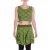 Vishes Damen Set Crop Top und Ballonrock Mandala Print Ethno