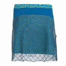 Vishes Minirock Damen A-Linie Spitze Bedruckt Baumwolle...