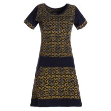 Vishes - Damen Longshirt-Kleid kurzarm Mini-Kleid...