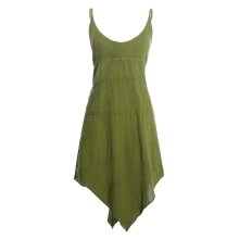 vishes asymmetrisches Sommerkleid luftig Oversize olive...