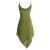 vishes asymmetrisches Sommerkleid luftig Oversize olive 32-34