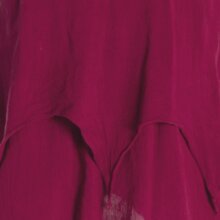 vishes Zipfelkleid aus Baumwolle Leichtes Strandkleid dunkelrot 38