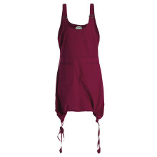 vishes Kleid Latzkleid oversize dunkelrot 36