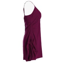Vishes - Damen Sommer-Kleider Bio-Baumwolle Spaghettiträger-Kleid dunkelrot 46