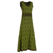 vishes Sommerkleid langes Kleid bedruckt olive 40