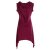Vishes - Armloses Damen Zipfel-Tunika Elfen-Kleid Zipfelkapuze Zipfelkleid  dunkelrot 40