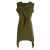 Vishes - Armloses Damen Zipfel-Tunika Elfen-Kleid Zipfelkapuze Zipfelkleid  olive 40