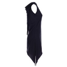 Vishes - Armloses Damen Zipfel-Tunika Elfen-Kleid Zipfelkapuze Zipfelkleid  schwarz 46