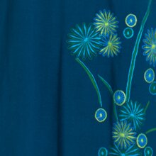 Vishes - Armloses Damen Zipfel-Tunika Elfen-Kleid Zipfelkapuze Zipfelkleid  türkis 42