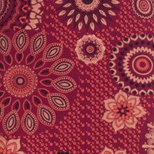 Vishes - Alternative Bekleidung - kurzarm Damen Sommer-Kleid Longshirt-Kleid Mini-Kleid Tunika-Kleid dunkelrot 48