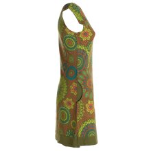 Vishes - Alternative Bekleidung - kurzarm Damen Sommer-Kleid Longshirt-Kleid Mini-Kleid Tunika-Kleid olive 46