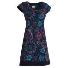 Vishes - Alternative Bekleidung - kurzarm Damen Sommer-Kleid Longshirt-Kleid Mini-Kleid Tunika-Kleid schwarz 34