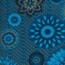 Vishes - Alternative Bekleidung - kurzarm Damen Sommer-Kleid Longshirt-Kleid Mini-Kleid Tunika-Kleid türkis 40