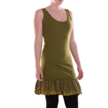 Vishes Sommerkleid Damen Trägerkleid Spitze Volant...