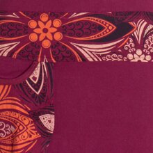 Vishes - Alternative Bekleidung - Damen Sommerkleid Kurzarm Mini-Kleid Tunika-Kleid T-Shirtkleid dunkelrot 34