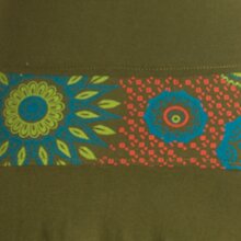 Vishes - Damen Sommerkleid Kurzarm Jersey-Kleid Tunika-Kleid T-Shirtkleid olive 34-36