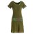Vishes - Damen Sommerkleid Kurzarm Jersey-Kleid Tunika-Kleid T-Shirtkleid olive 34-36