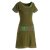 Vishes - Damen Sommerkleid Kurzarm Jersey-Kleid Tunika-Kleid T-Shirtkleid olive 34-36
