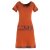 Vishes - Damen Sommerkleid Kurzarm Jersey-Kleid Tunika-Kleid T-Shirtkleid orange 38