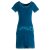 Vishes - Damen Sommerkleid Kurzarm Jersey-Kleid Tunika-Kleid T-Shirtkleid türkis 42